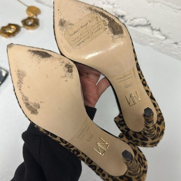 Leopard Print Stiletto Heels - Tamara Mellon - Worn Once - Size 38.5 Womens Heel - Picture 4 of 4
